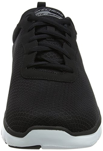 Skechers Men's 52125 Trainers, Black (Black/White), 8 UK