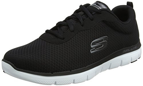Skechers Men's 52125 Trainers, Black (Black/White), 8 UK