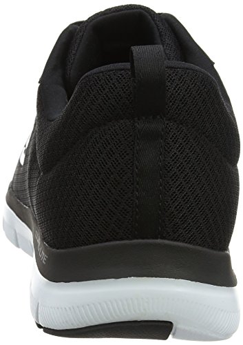 Skechers Men's 52125 Trainers, Black (Black/White), 8 UK