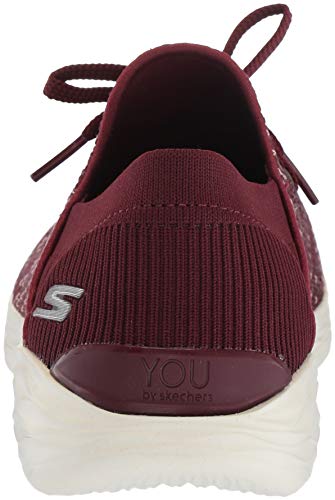 Skechers You-Prominence, Zapatillas sin Cordones para Mujer, Rojo (Burgundy Burgundy), 37 EU