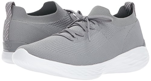 Skechers You-Shine, Zapatillas sin Cordones para Mujer, Gris (Grey), 39 EU