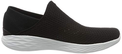 Skechers You, Zapatillas sin cordones para Mujer, Negro (Bkw), 40 EU