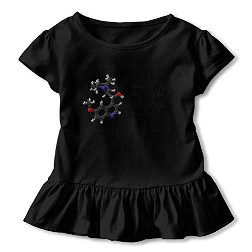 Skilltory Quinine Antimalarial Drug of Choice Until 1940s Children's Short Sleeve T Unisex Baby's Climbing Clothes Bodysuits Romper Short Sleeved Light Onesies Black 5/6t