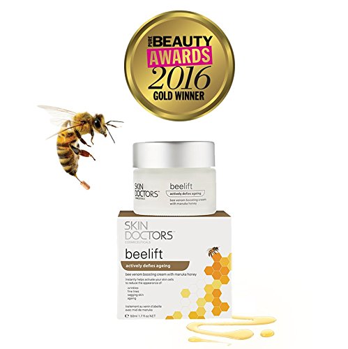 Skin Doctors Beelift | Cuidado antienvejecimiento | Veneno de abeja | Miel de manuka y jalea real | Estimula la producción de colágeno | Sin parabenos | 50 ml