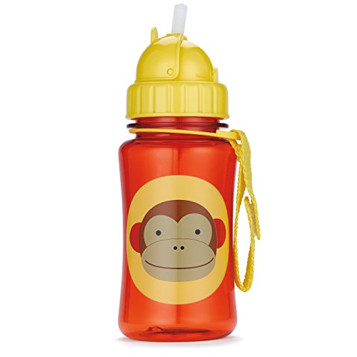 Skip Hop Zoo Monkey - Botella con pajita de recambio