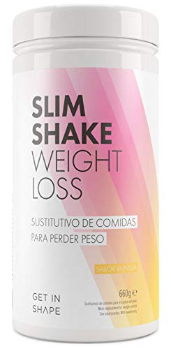 SLIM SHAKE batidos sustitutivos de comida – Batidos para adelgazar - Sabor batido vainilla- de Get In Shape