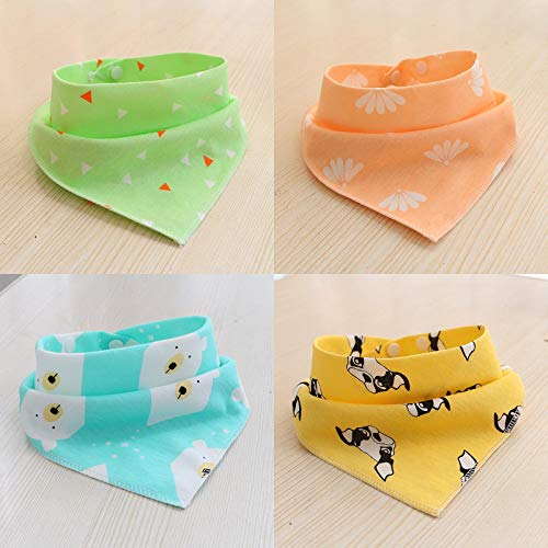 SLOSH 16 Baberos Bebe Bandanas Bufanda Toalla Drool Bebé (16pcs Unisex)