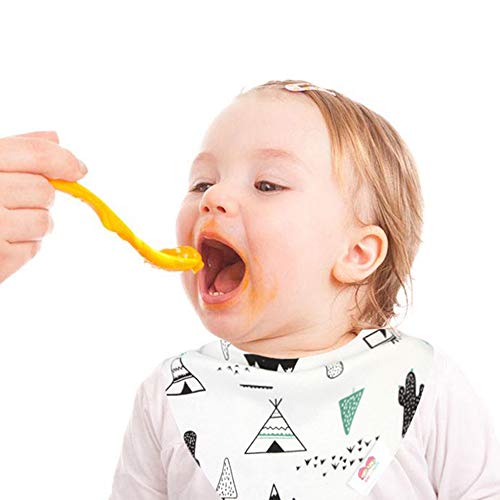 SLOSH 16 Baberos Bebe Bandanas Bufanda Toalla Drool Bebé (16pcs Unisex)