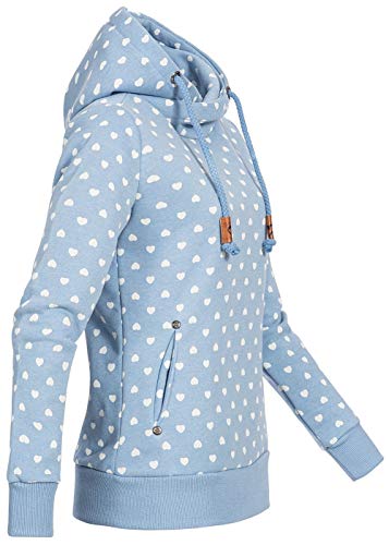 SLYZ Mujeres Europeas Y Americanas Otoño Nuevo De Manga Larga De Talla Grande con Estampado Suelto con Capucha Deportiva Más Suéter De Cachemira Mujer