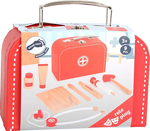 small foot company-Display Estuche para Doctor Small Foot con Contenido Certificado FSC, Robusto Dispositivo de Madera Juguetes, Multicolor by Legler 11183