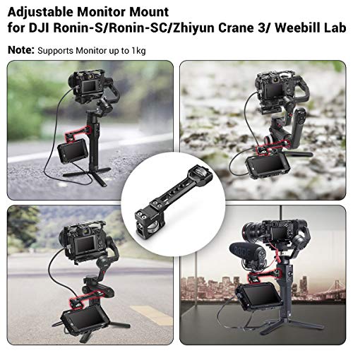 SMALLRIG Ajustable Monitor Mount para dji Ronin-S/Ronin-SC/ZHIYUN Crane 2S/Crane 3/Crane 3S/WEEBILL Lab/WEEBILL-S - BSE2386