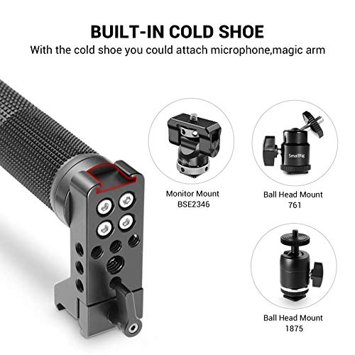 SMALLRIG Camera Top Handle con NATO Rail para la Plataforma de la cámara de Video - 2084