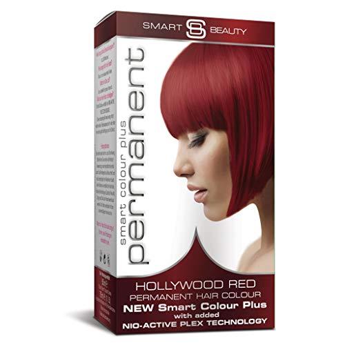 Smart Beauty Tinte de Pelo Permanente, Larga Duración Moda Color con Nutritivo Nio-Active Plex Tratamiento Capilar, 150ML - Hollywood Rojo, 150 Milliliters
