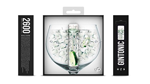 Smartoools Gin Tonic 2600mAh Verde, Color Blanco batería Externa - baterías externas (Verde, Color Blanco, Teléfono móvil, Smartphone, Teléfono, 2600 mAh, USB)