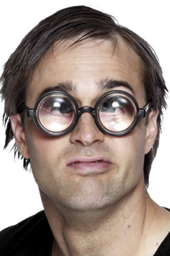 Smiffys, Gafas negras que aumentan los ojos, talla unica, unisex, a partir de 3 años , color/modelo surtido