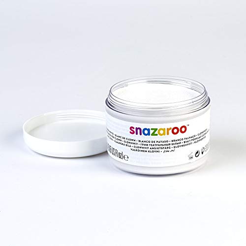 Snazaroo - Pintura facial Clown, color blanco, 250 ml
