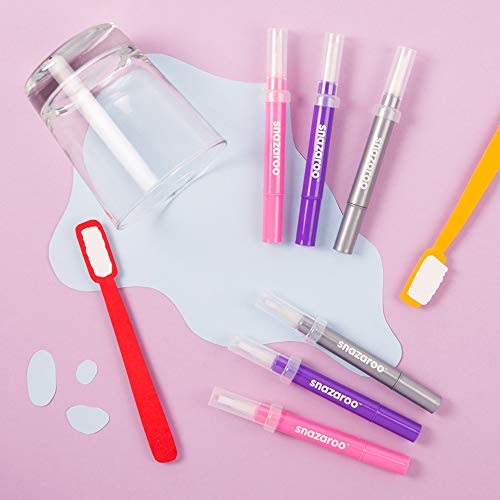 Snazaroo - Set de 3 rotuladores de maquillaje fantasía, color rosa, violeta, plata , color/modelo surtido