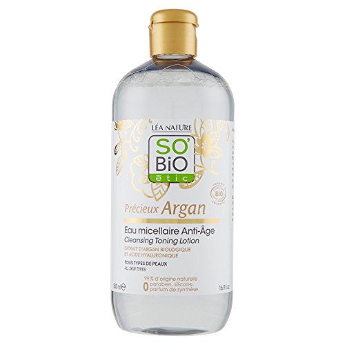 SO'BiO ETIC Precious argán micelar Anti-Edad, 500 ml