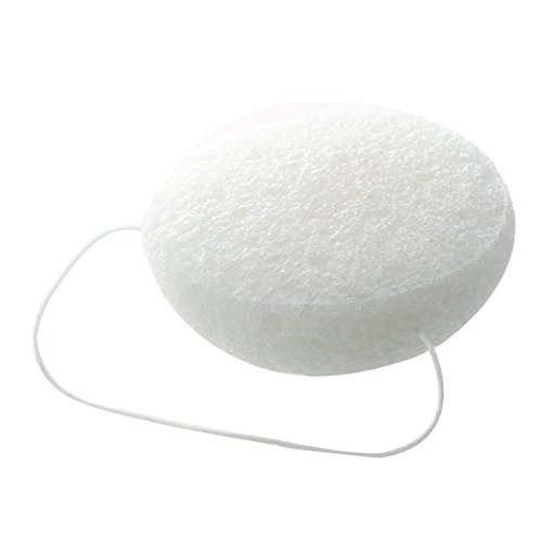 SODIAL(R) Esponja de limpieza facial de konjac natural - Blanco