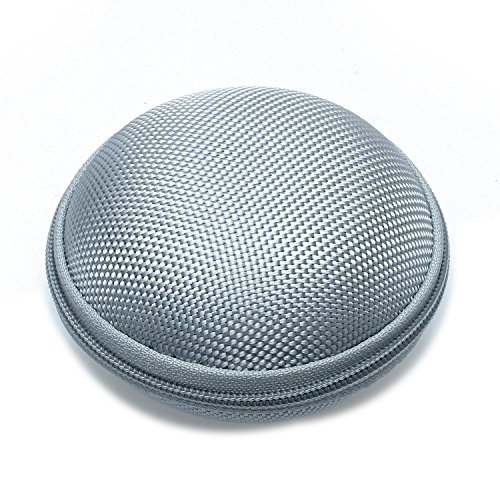 SODIAL(R) Mini Bolsa Funda Porta para Auriculares Lona Color Gris