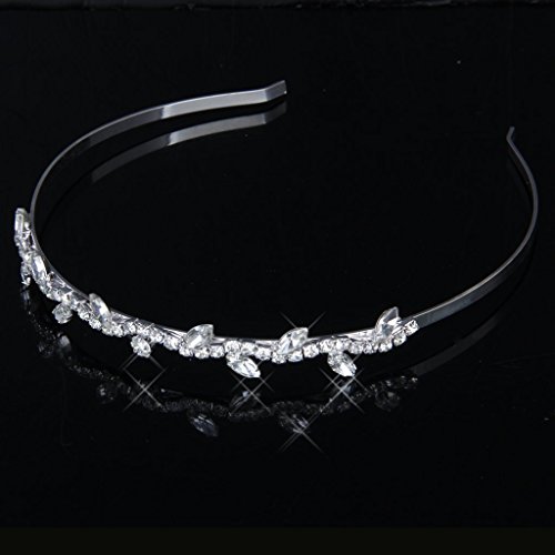 SODIAL(R) Tiara Diadema Con Rhinestones Para Fiesta Boda Novia Boda