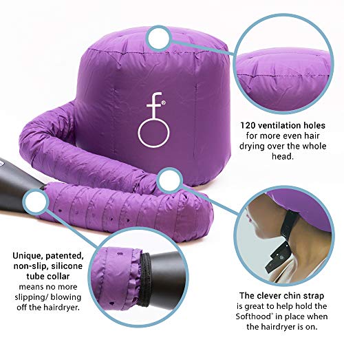 Softhood secador de pelo del capo campana el apego