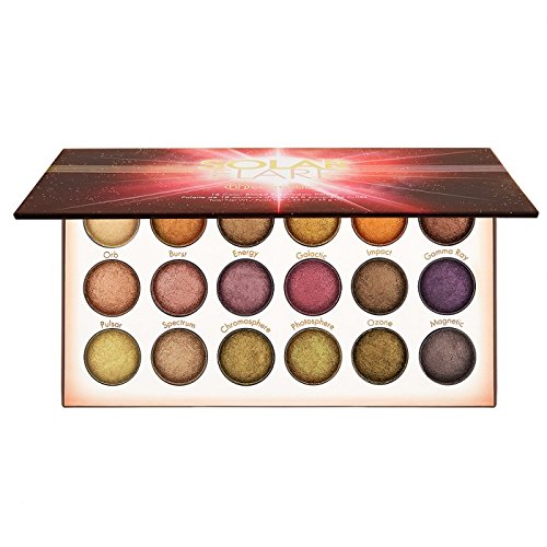 Solar Flare - Paleta de sombras de ojos, 18 colores