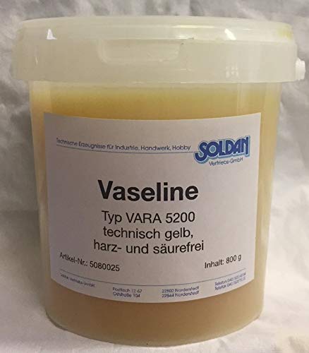 Soldan Vaseline tipo 5200 Lubricante técnico, 800 g, protección contra la corrosión, grasa universal