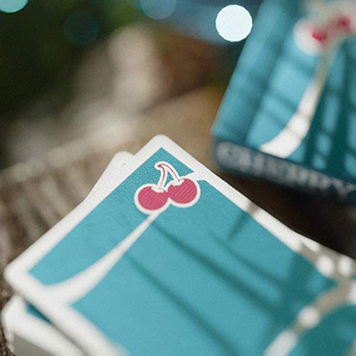 SOLOMAGIA Cherry Casino (Tropicana Teal) Playing Cards by Pure Imagination Projects