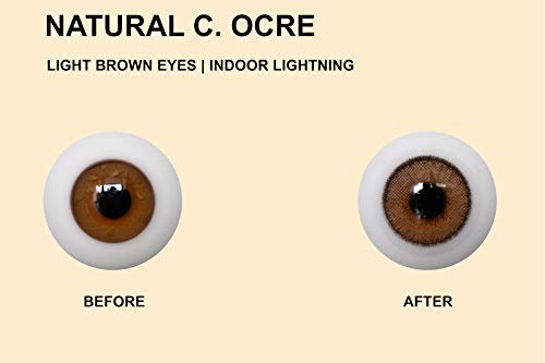 Solotica Natural Colors Ocre - lentillas de colores anuales sin doprtías - 1 par (2 undidades)