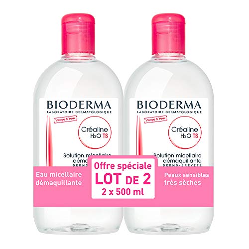 Solución micela Bioderma Crealine TS H2O 2 x 500 ml