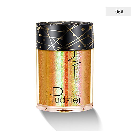 Sombra de ojos YIHANK, multiusos, con purpurina, paleta de sombras de ojos en polvo mate