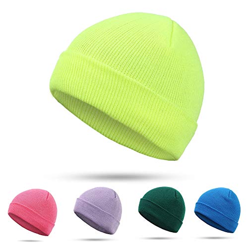 Sombrero Casual de Invierno Unisex para Mujer, Sombrero de otoño de algodón para Mujer, Sombrero sólido de Hip Hop de Moda -14 Light Green