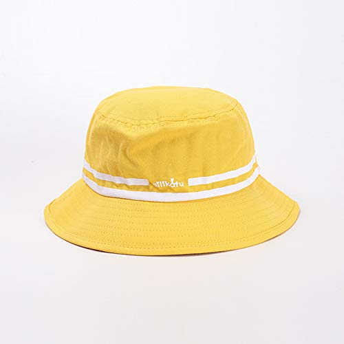 Sombrero para niños Nuevo algodón versión Coreana del Sombrero de Pescador de bebé de Doble Raya Gorra de béisbol para niños y niñas de Tendencia Simple
