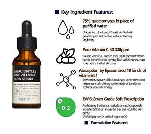 Somebymi Galactomyces Pure Vitamina C Sérum brillante (30 ml) Corea Cosméticos