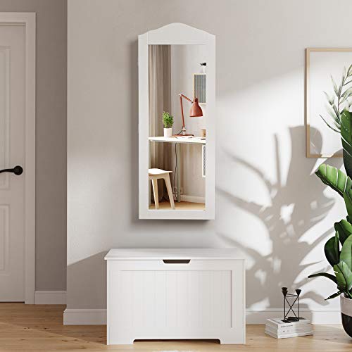 SONGMICS - Armario para Joyas Colgante con Espejo y Cierre magnético JBC83W