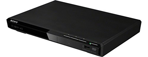 Sony DVPSR370B - Reproductor de DVDs con USB, CD-R/RW, DVD+RW/+R/+R DL, DVD-RW/-R/-R DL (incluidos DVD de 8 cm), JPEG, mp3, MPEG-4, WMA, AAC y PCM lineal, Diseño Compacto 270 mm, Negro