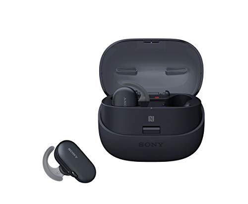 Sony WF-SP900B - Auriculares Deportivos Totalmente inalámbricos (Bluetooth, 4GB, Resistente al Agua y Polvo IP65/IP68, Sensor táctil, 12h de autonomía con Bluetooth y 21 Interna) Negro
