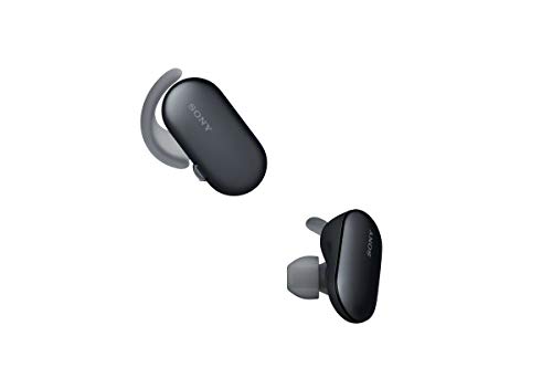 Sony WF-SP900B - Auriculares Deportivos Totalmente inalámbricos (Bluetooth, 4GB, Resistente al Agua y Polvo IP65/IP68, Sensor táctil, 12h de autonomía con Bluetooth y 21 Interna) Negro