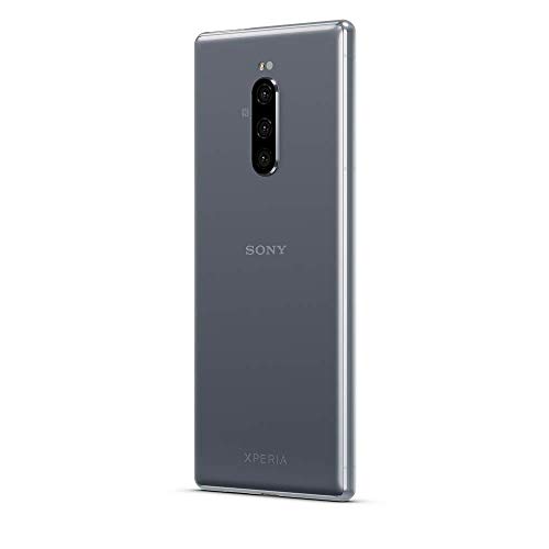Sony Xperia 1 - Smartphone de 6,5" 4K HDR OLED 21:9 (SD 855, 6 GB de RAM, 128 GB de memoria interna, triple cámara de 12+12+12 MP, Android O, Dual Sim), Color Gris [Versión española] + Micro SD 64GB