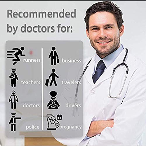 Sooverki Calcetines de compresión para Mujeres y Hombres 20-25 mmHg es el Mejor Graduado atlético, Correr, Volar, Viajar, Enfermeras 01-Multicolor-6 Pares L/XL