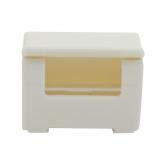 Soporte para maquinilla de afeitar de plástico resistente al polvo con ventosa para hombre Tamaño libre blanco