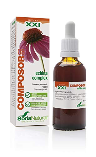 Soria Natural - COMPOSOR 8 - ECHINA COMPLEX S. XXI - Complemento alimenticio - Mejora las defensas en cambios de estación - 50 ml – Equinacea (PACK1)