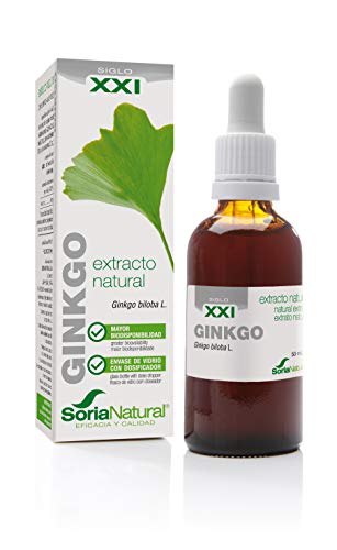 Soria Natural - EXTRACTO DE GINKGO BILOBA S. XXI - Complemento alimenticio - 50 ml – Antioxidante (PACK1)