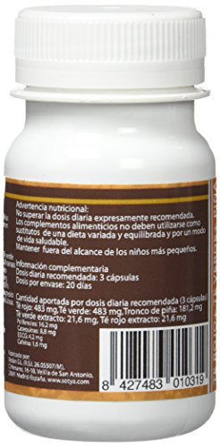 SOTYA - SOTYA Té Verde, Té Rojo y Piña 60 cápsulas 500 mg