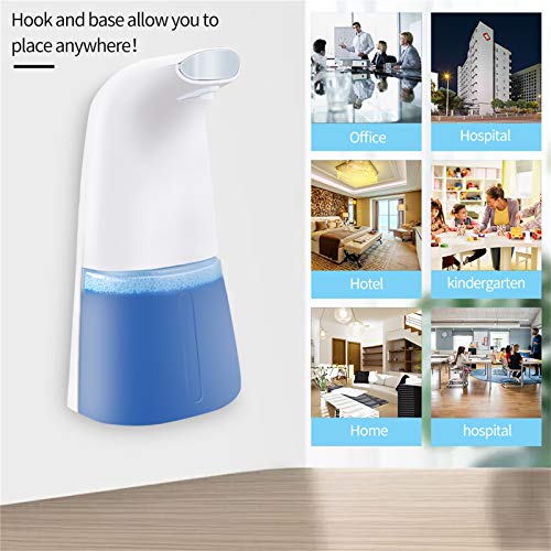 Soulpala Dispensador de Jabón Automático, 300ML Dispensador de Desinfectante Manos sin Contacto Sensor de Movimiento infrarrojo, para baño, Kithcen y Hotel