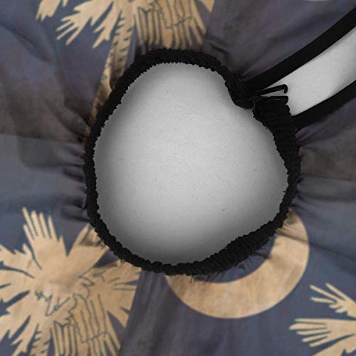 South Carolina - Capa de corte de pelo para peluquería, diseño de bandera de Carolina del Sur, accesorio para peinar unisex