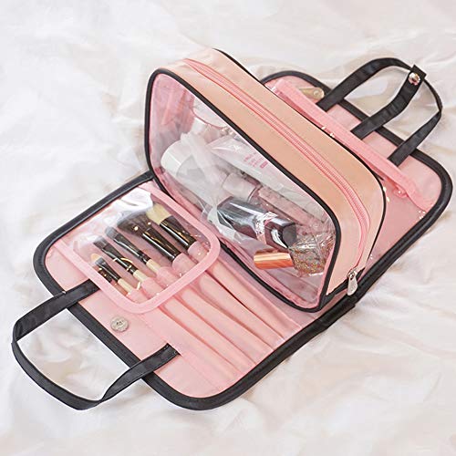 SPAHER Neceser de Viaje Bolsa de Aseo para Mujer y Hombre Maquillaje Cosméticos Organizador Accesorios de Baño Lavar Bolsa de Makeup Almacenamiento Paquete Estuche de Maquillaje Bolsa Impermeable