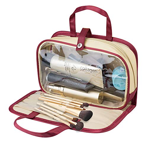 SPAHER Neceser de Viaje Bolsa de Aseo para Mujer y Hombre Maquillaje Cosméticos Organizador Accesorios de Baño Lavar Bolsa de Makeup Almacenamiento Paquete Estuche de Maquillaje Bolsa Impermeable