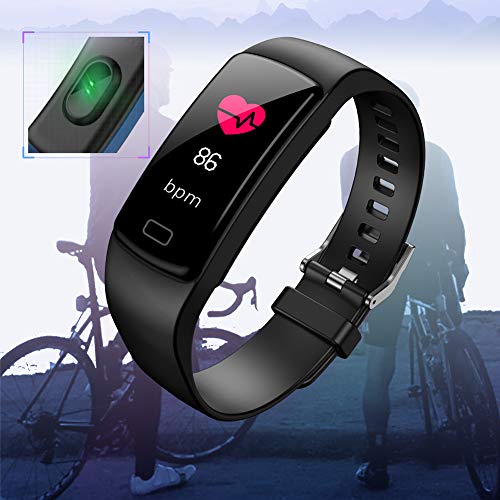 SparY Fitness Tracker-Smart Watch Fitness Wristband-Rastreador de Actividad de presión Arterial a Prueba de Agua con cronómetro,GPS,podómetro,Contador de Pasos para Mujeres Hombres(Púrpura)